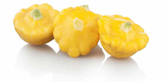 Pattypan Squash Seeds - 25+ Pack for Garden Planting - Heirloom Variety - Summer Squash (Cucurbita pepo)