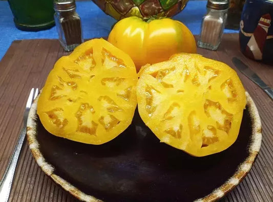 Heirloom Golden Jubilee Tomato Seeds - Organic Non-GMO - 10+ Seeds - Fresh Tomato Seeds for Gardening