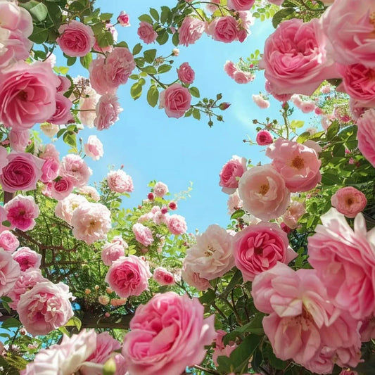 Pink Climbing Rose Seeds – 20 Non-GMO Heirloom Seeds for Trellises – Rosa spp.