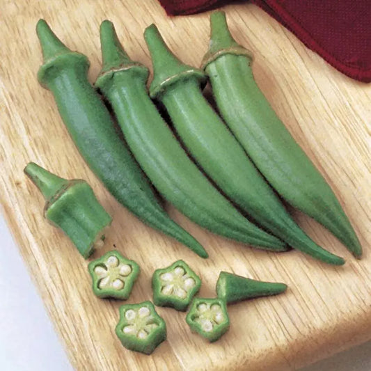 Clemson Spineless Okra Seeds - 25+ Non-GMO Heirloom Seeds - Fresh Vegetable Seeds for Home Garden (Abelmoschus esculentus)