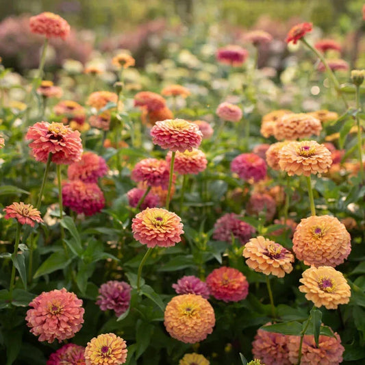 Unicorn Mix Zinnia Seeds - 100+ Pack for Garden Planting - Zinnia elegans - Non-GMO